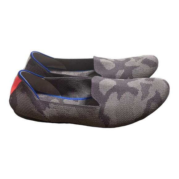 Rothy's Gray & Brown Mink Camo Print Round Toe Slip on Loafer Shoe Size 8 - Picture 2 of 8